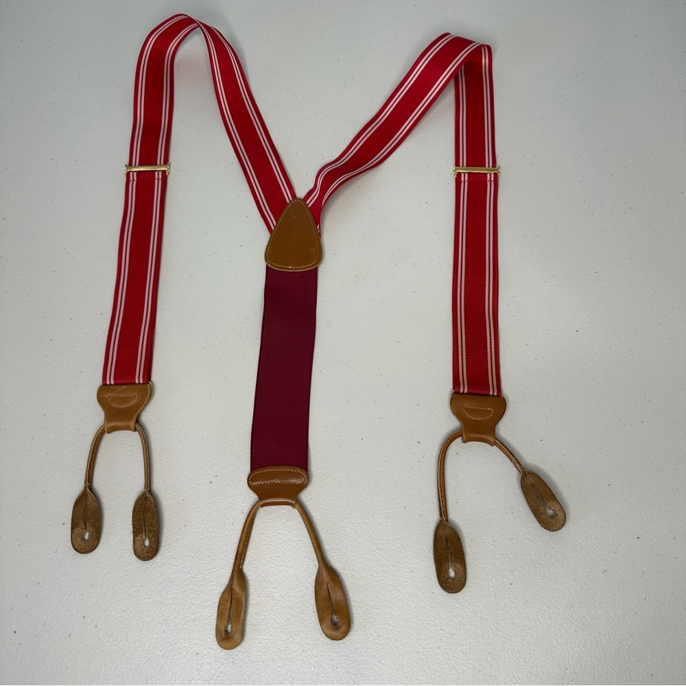 Trafalgar Suspenders Red and‎ White